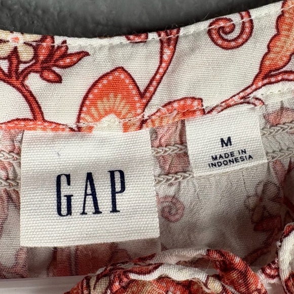 GAP - Orange & White Floral Sundress - Picture 4 of 9
